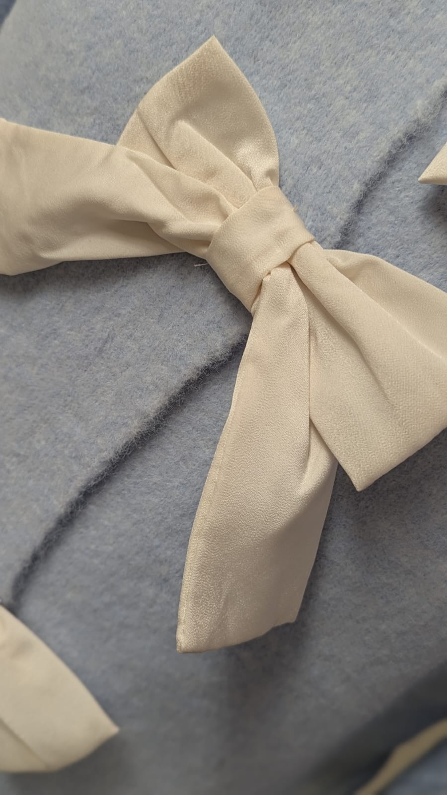 Strickjacke mit Schleifen in 2 verschiedenen Farben