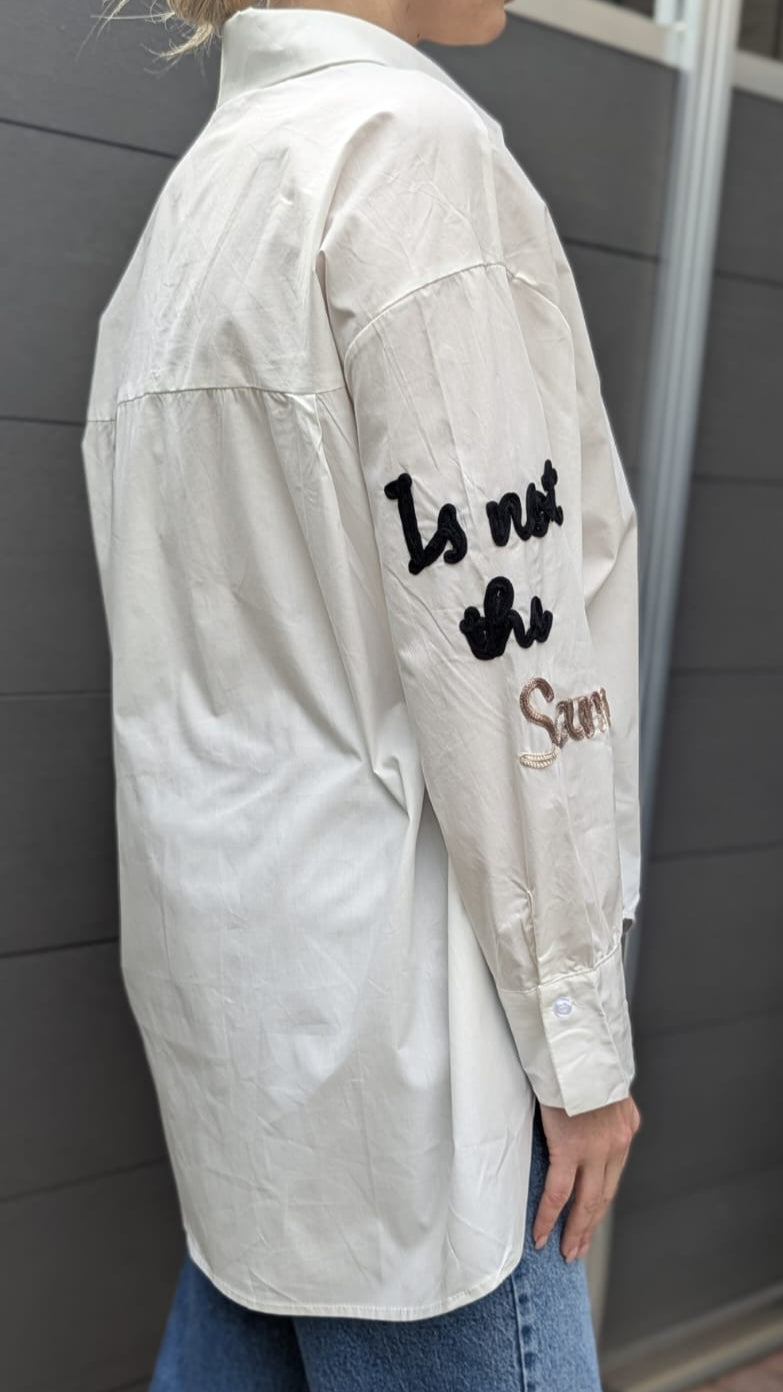 Oversize Bluse- Enjoy the Moment